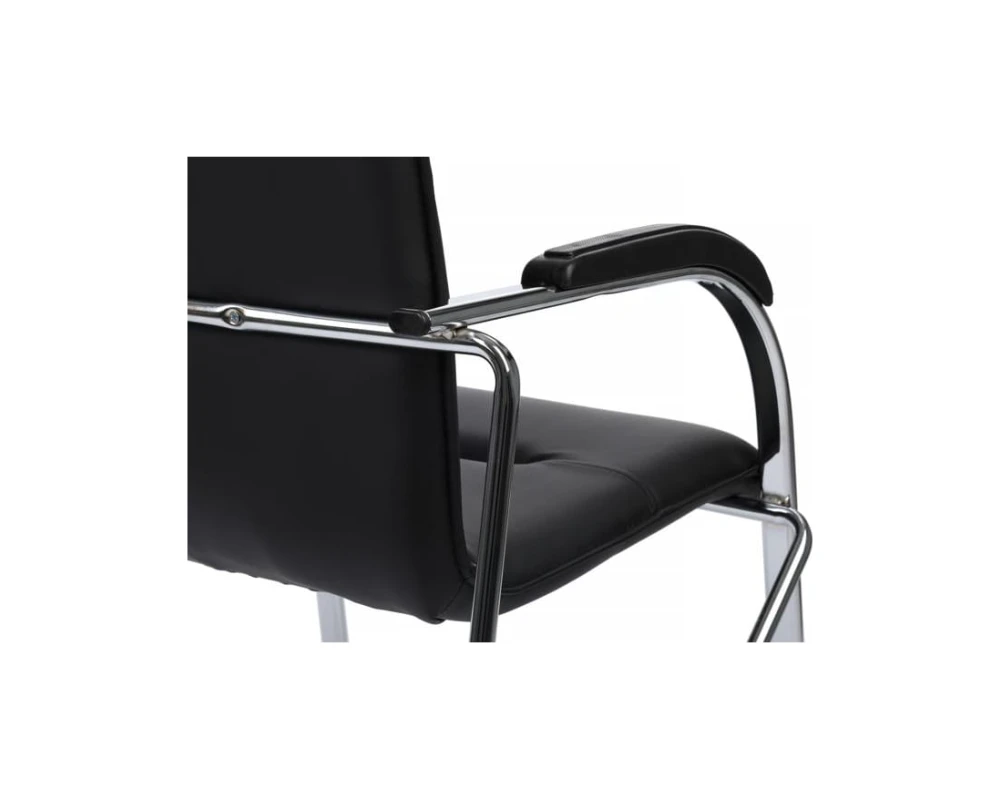 Стул Самба с пластиковыми подлокотниками SMB-03H Хром гальв.