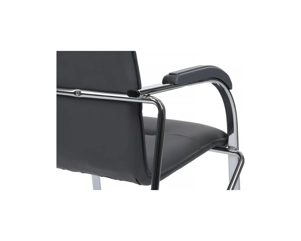 Стул Самба с пластиковыми подлокотниками SMB-03H Хром гальв.