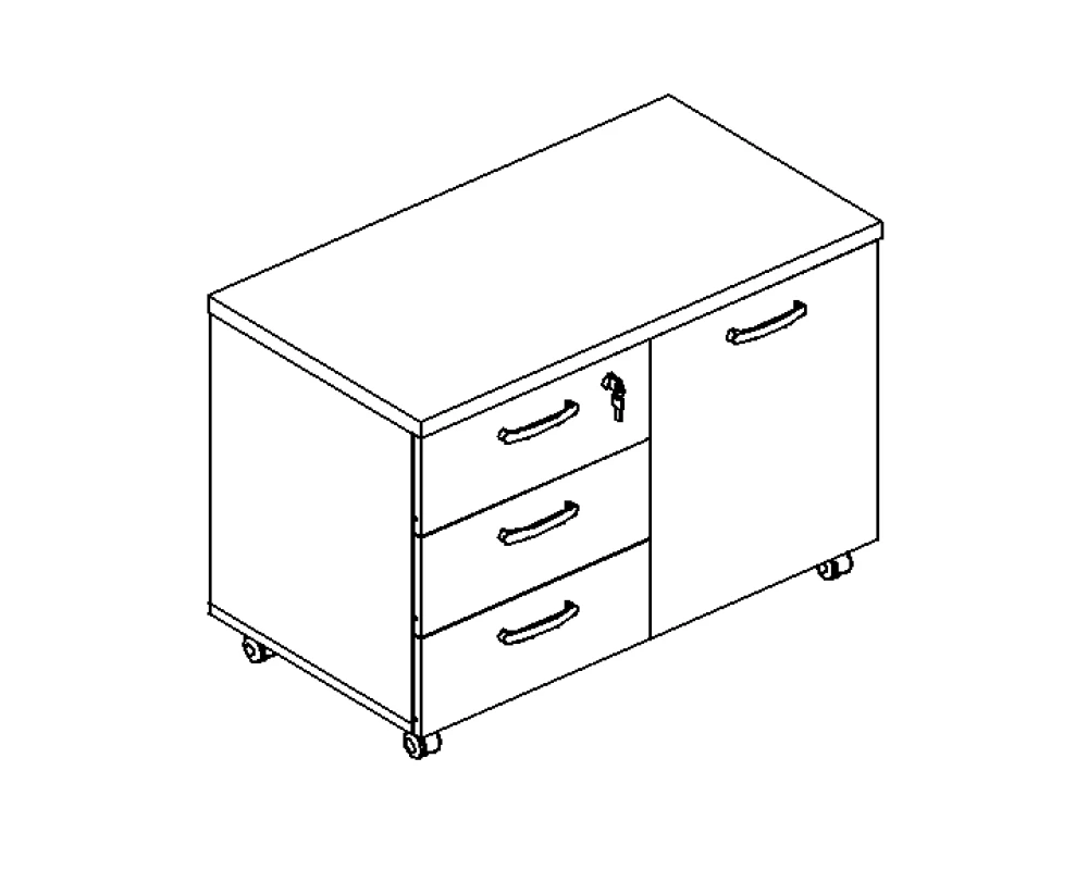 Тумба для оргтехники 83x45x57 A4.PRO