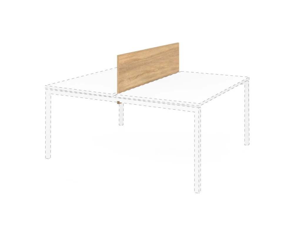 Экран бенча ДСП 118x1,8x46 Link Дуб калифорния