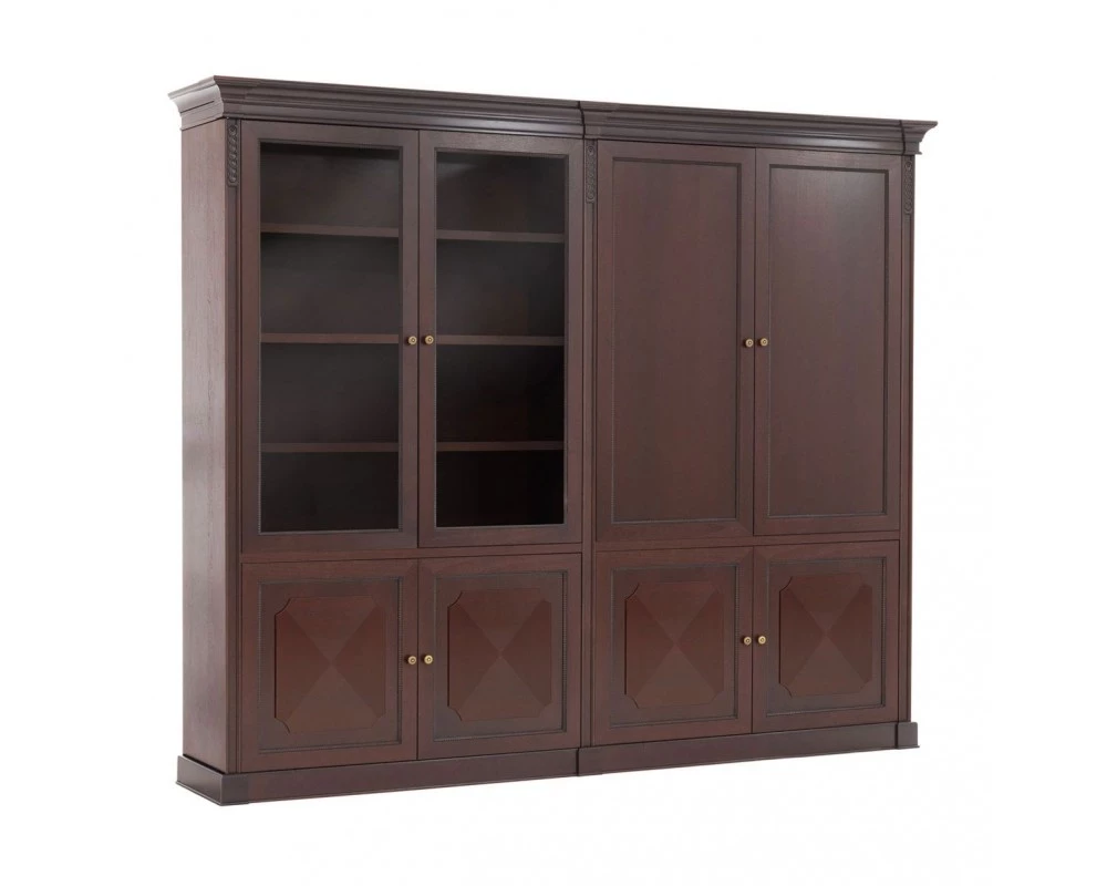 Шкаф комб. и 4 дер. двери L279 279x50x234 Doge Орех танганьика