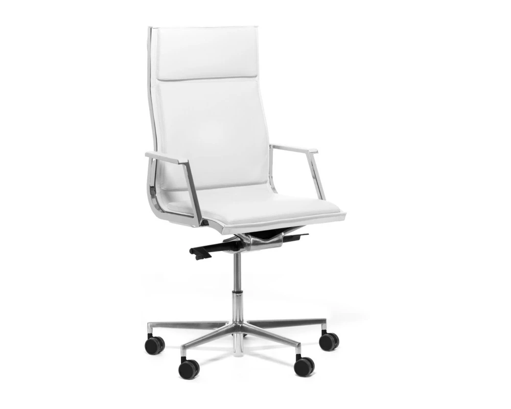 Кресло Nulite-Pad/A Натуральная кожа, Белоснежный