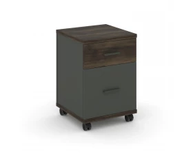 Тумба мобильная 1 ящ. 1 распаш. фасад CN.TUM-009 A 420x420x615 Concept images