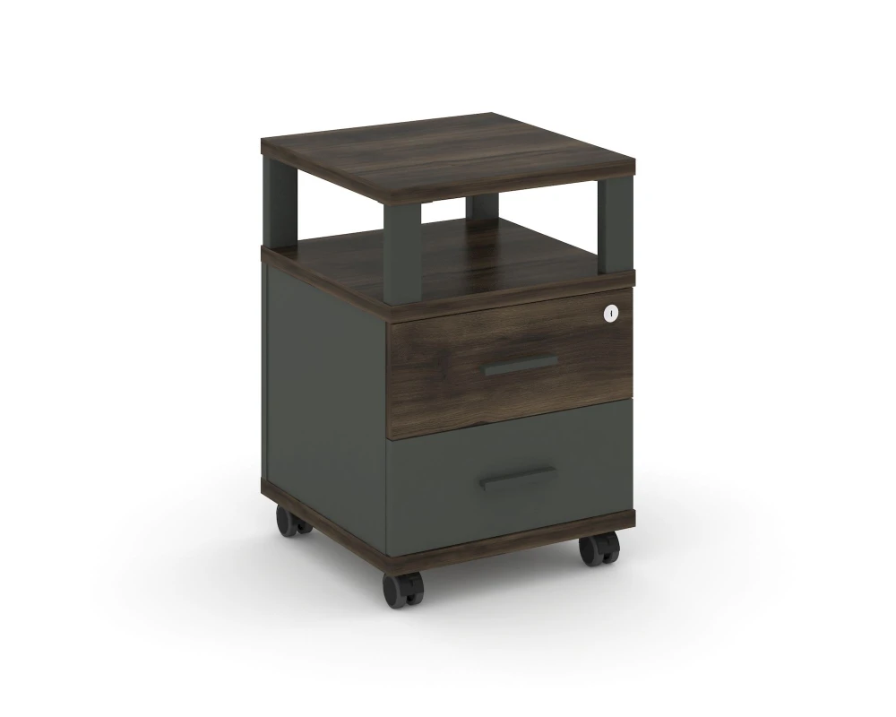 Тумба мобильная 2 ящ. с надставкой CN.TUM-002 A 420x420x615 Концепт / Concept
