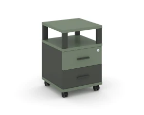 Тумба мобильная 2 ящ. с надставкой CN.TUM-002 A 420x420x615 Концепт / Concept images
