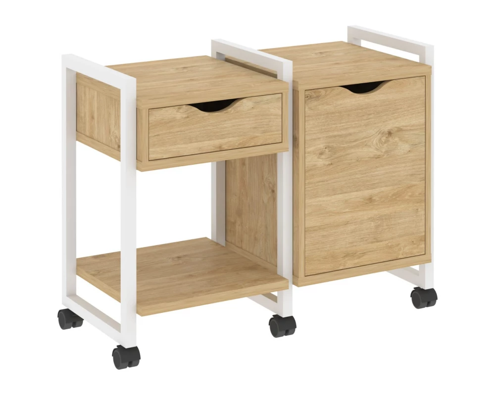 Тумба на колесных опорах наборная. Вариант №3 970х460х767 Loft