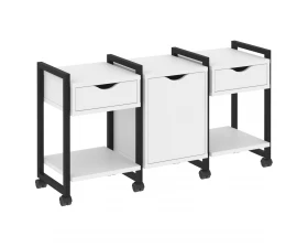 Тумба на колесных опорах наборная. Вариант №6 1440х460х767 Loft images