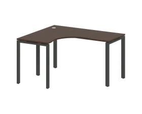 Стол криволинейный левый на П-образном м/к 140x120x75 Метал Систем / Metal System images