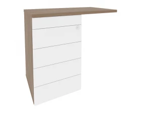 Тумба приставная (TIP-ON) (универсальная л/пр) 842x460x750 Onix Direct images