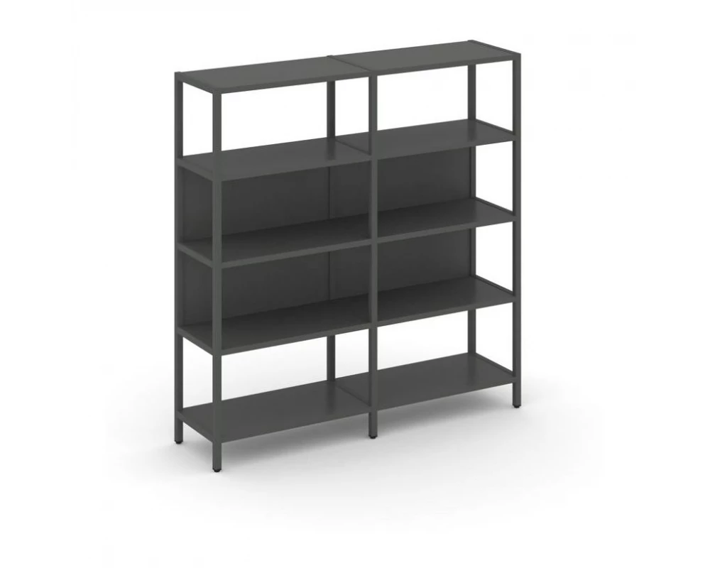 Двухсекционный стеллаж четырехярусный 1590х400х1613 Shelf System