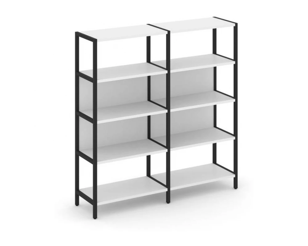 Двухсекционный стеллаж четырехярусный 1590х400х1613 Shelf System