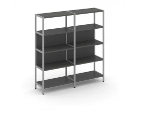 Двухсекционный стеллаж четырехярусный 1590х400х1613 Shelf System images