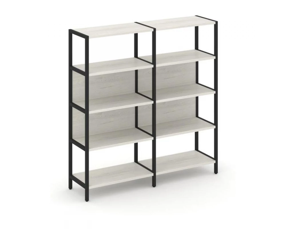 Двухсекционный стеллаж четырехярусный 1590х400х1613 Shelf System