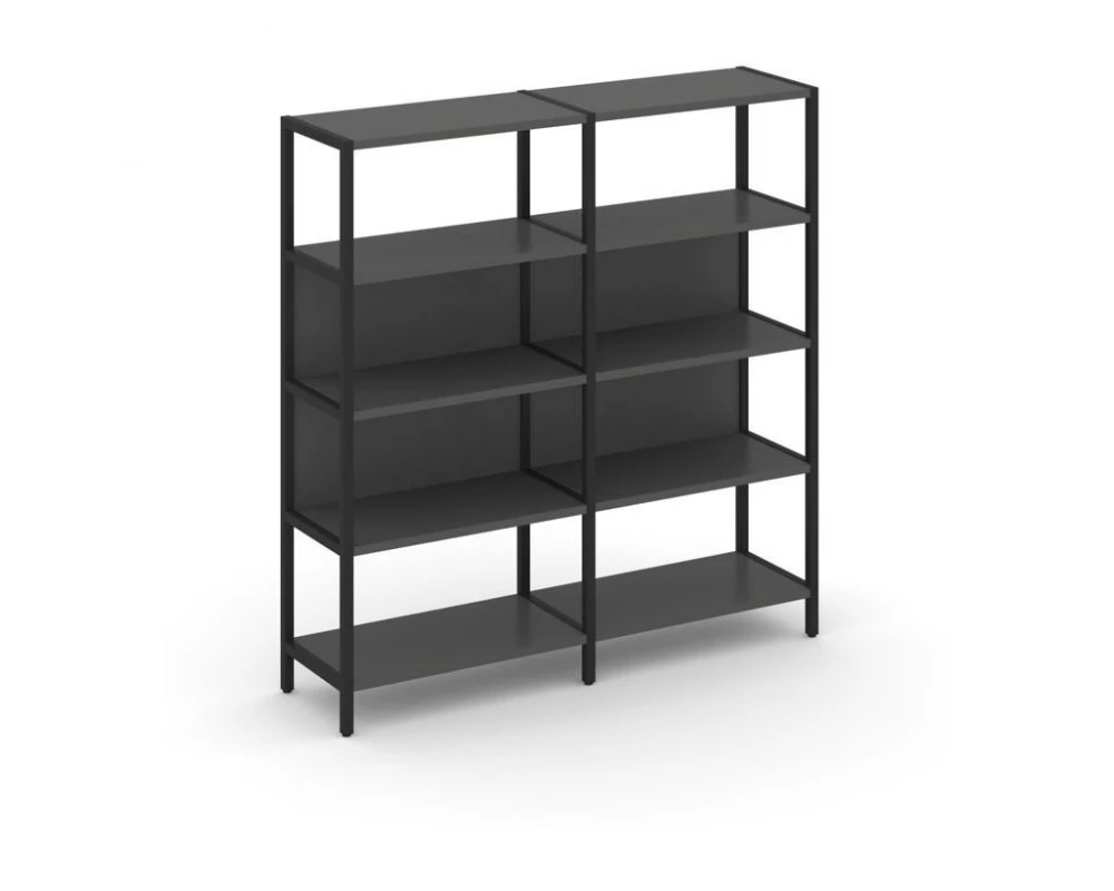 Двухсекционный стеллаж четырехярусный 1590х400х1613 Shelf System