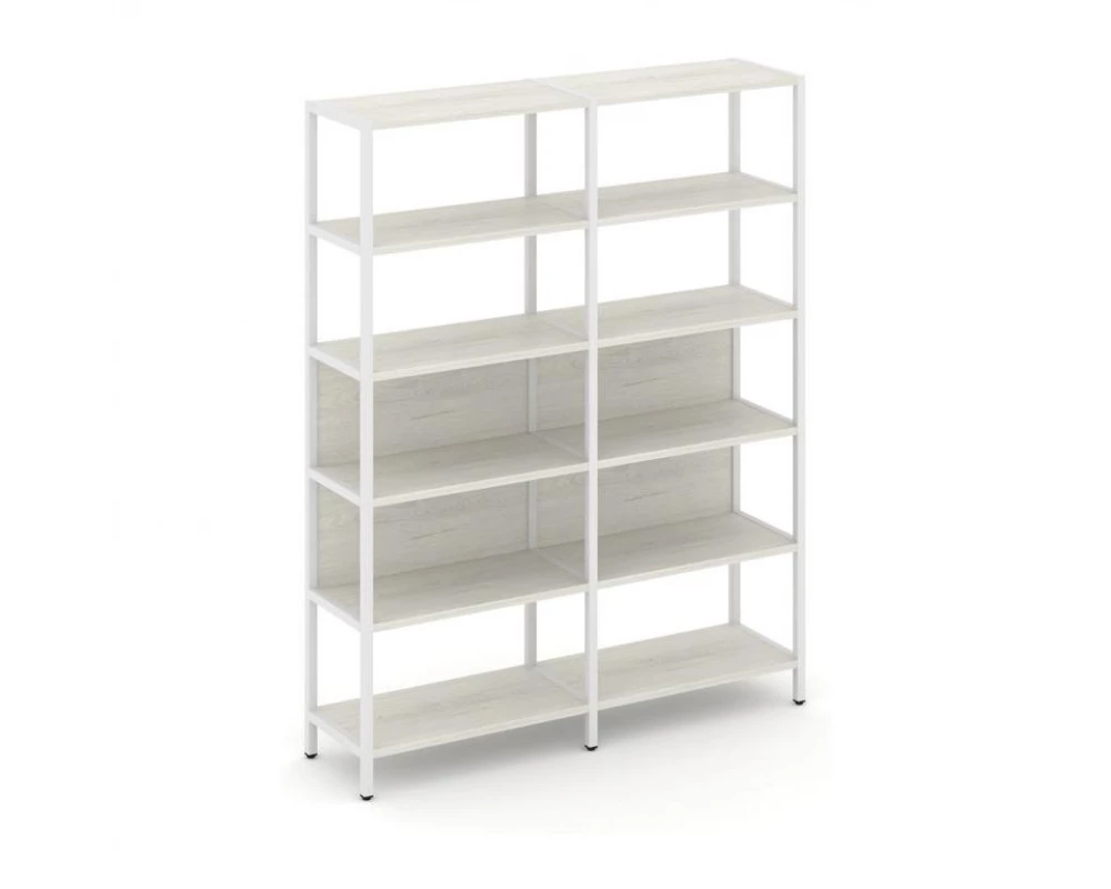 Двухсекционный стеллаж пятиярусный 1590х400х1980 Shelf System