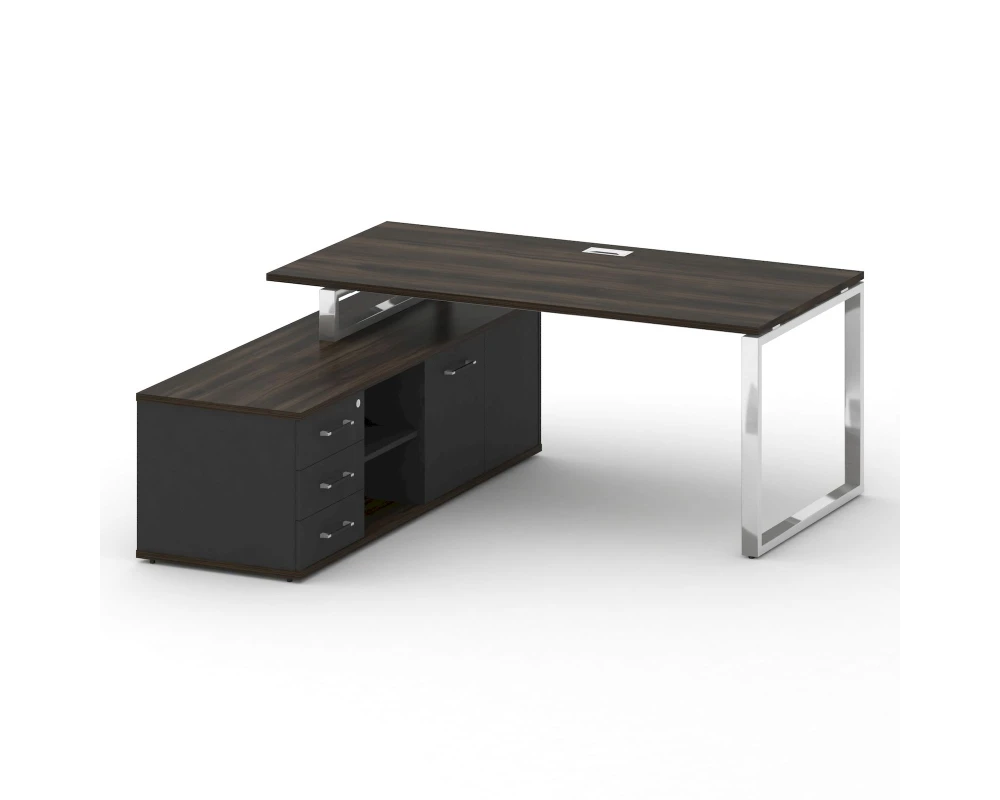 Стол для руководителя с опорной греденцией , левый 180 Шифт / Shift