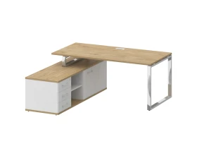 Стол для руководителя с опорной греденцией , левый 180 Шифт / Shift images