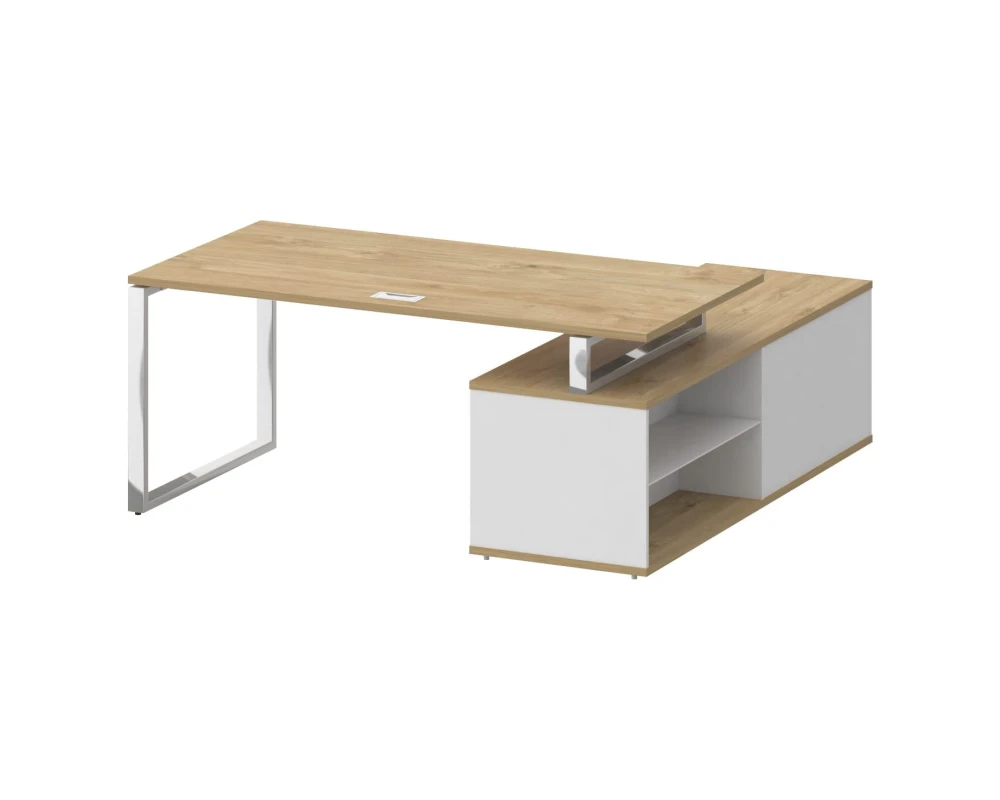 Стол для руководителя с опорной греденцией , левый 180 Шифт / Shift