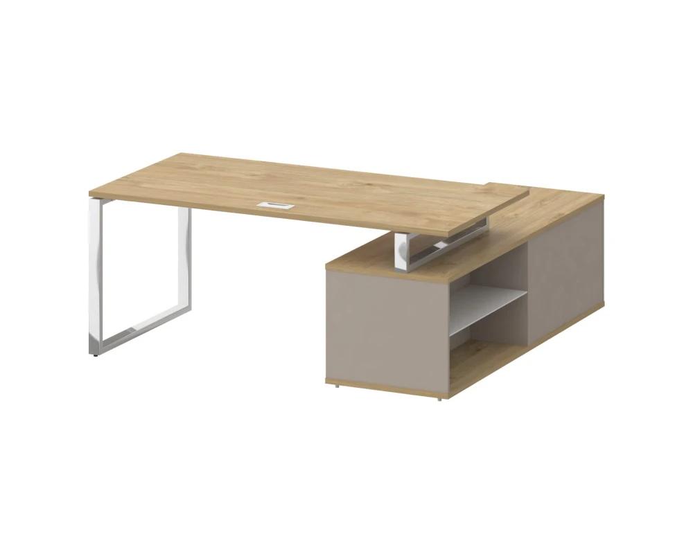 Стол для руководителя с опорной греденцией , левый 180 Шифт / Shift