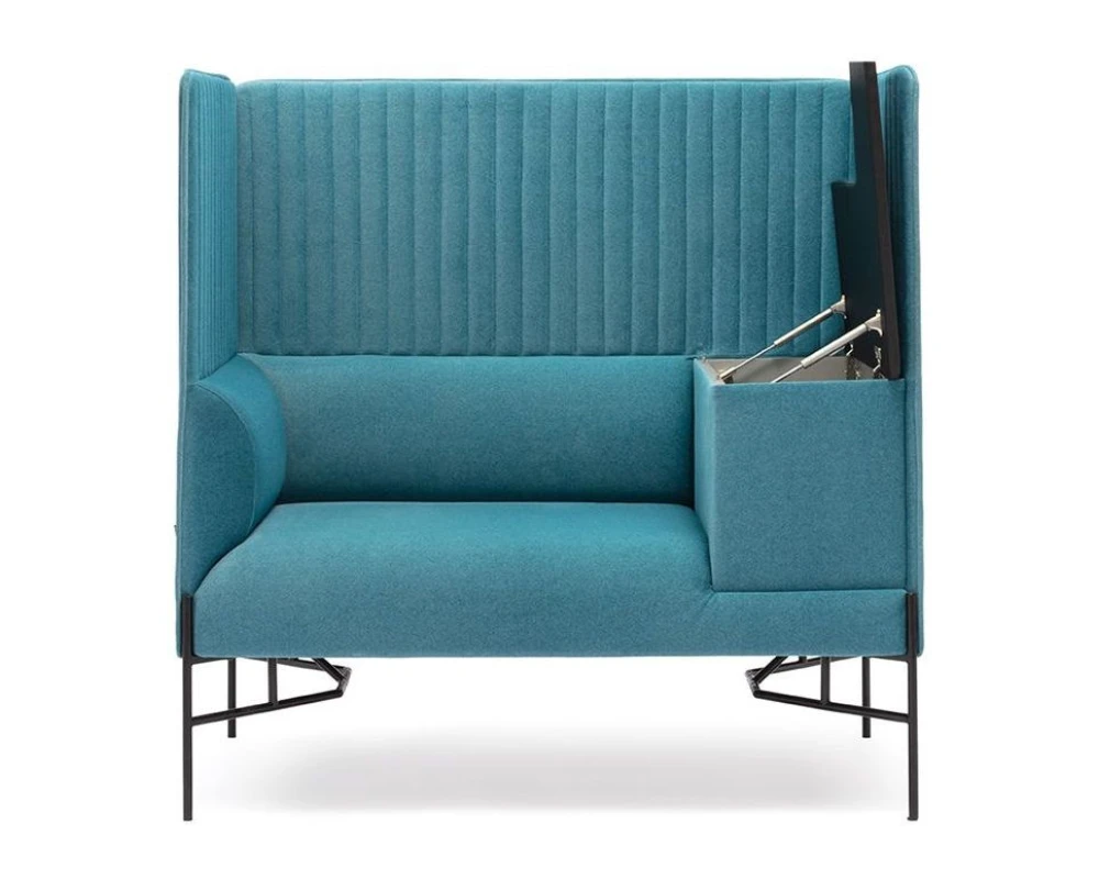 Кресло со столиком слева с высокой спинкой Toscana