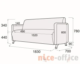 Диван 3-х местный Брикс images