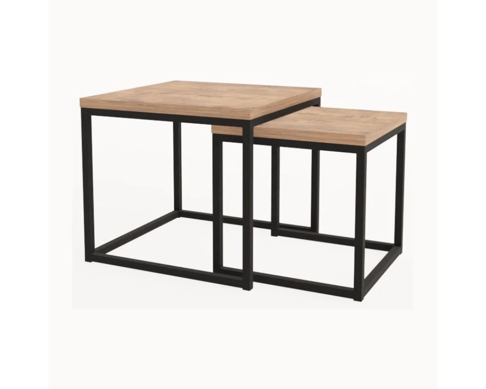 Комплект журнальных столов СЕТ ЛОДЖИК / SET LOGIC (900x900x450)