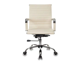 Кресло Бюрократ CH-883-LOW Экокожа, Слоновая кость images
