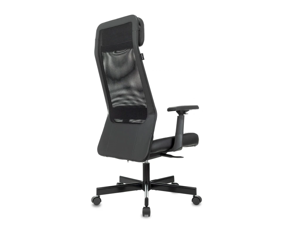 Кресло Бюрократ T-995/BLACK Сетка/Экокожа, Черный