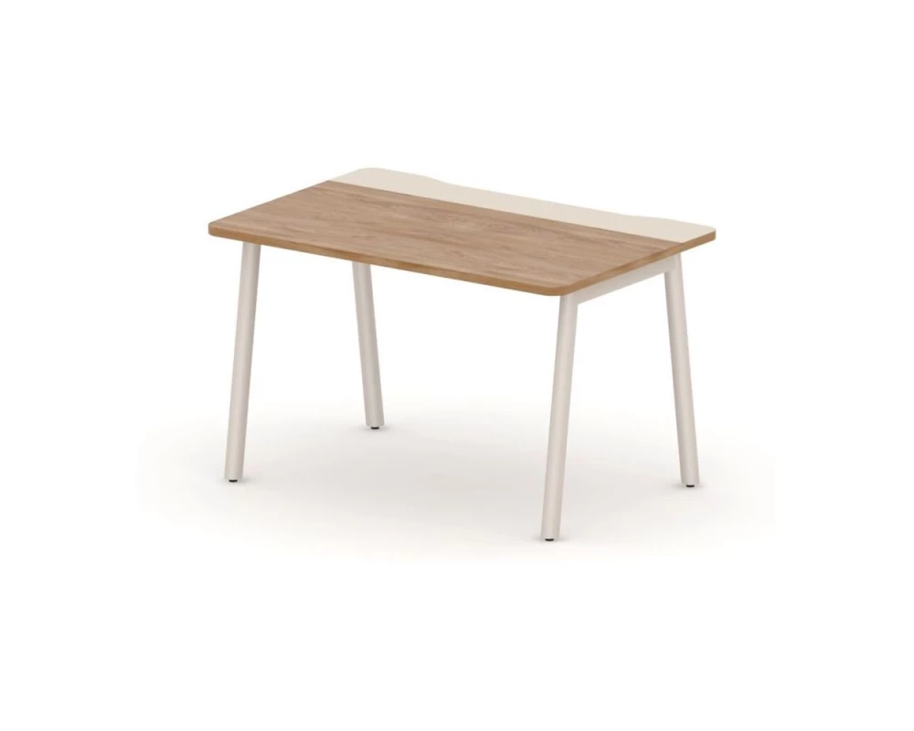 Стол прямой на металлокаркасе с вырезным кабель-каналом 120х80х73,5 Accord