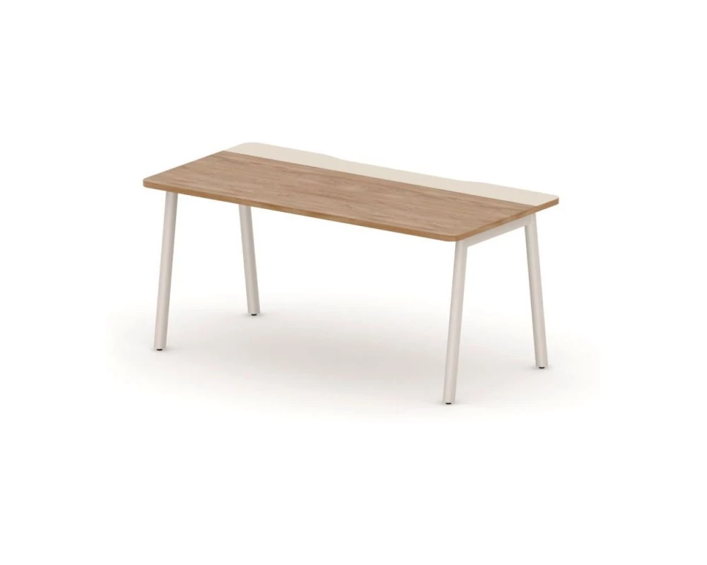 Стол прямой на металлокаркасе с вырезным кабель-каналом 160х80х73,5 Accord