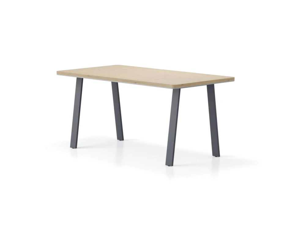 Стол прямой, А-образные опоры 180х85х75 Activ Director Акация светлая/Антрацит