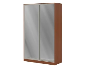 Шкаф купе 1,2 м с двумя зеркальными дверями ПК-ШК-КМШ240Х120СЗ2-В1 Лидер images