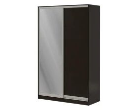 Шкаф купе 1,2 м с одной зеркальной и одной ЛДСП дверями ПК-ШК-КМШ240Х120Д1/СЗ1-В1 Система-M images