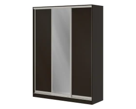 Шкаф купе 1,8 м с одной зеркальной и двумя ЛДСП дверями ПК-ШК-КМШ240Х180Д2/СЗ1-В1 Система-M images