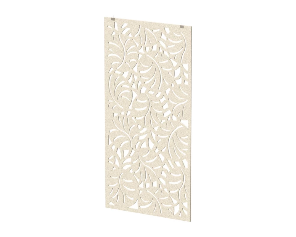 Перегородка с декором "Ветки" 100х1,2х200 Forest Office Лебединый пух