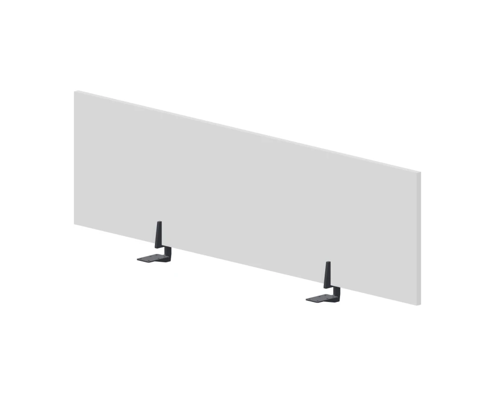 Экран фронтальный (меламин) 138x1,8x39см для отдельного стола GDB Белый/Антрацит