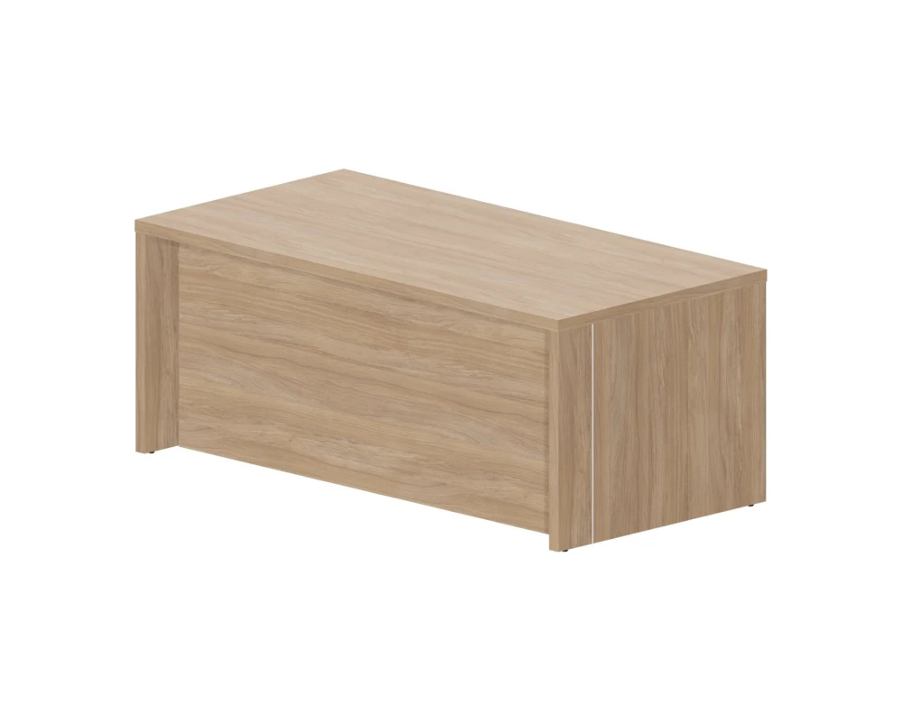 Стол руководителя 180х90х73,5 (высокая лицевая панель) Норман / Norman Светлый дуб