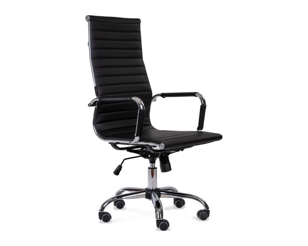 Кресло Karl 2003H Экокожа, Черный