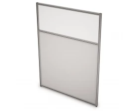 Перегородка напольная комби ЛДСП+Стекло 1600x1300x29 Арго images