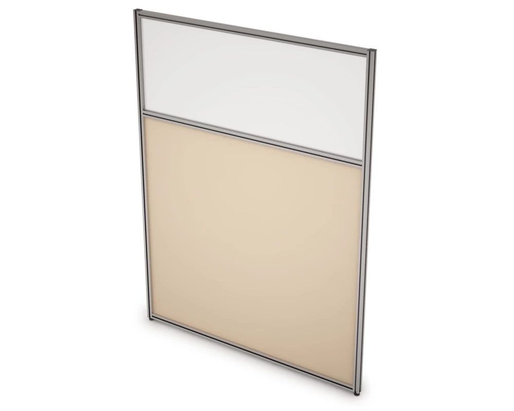 Перегородка напольная комби ЛДСП+Стекло 1600x1300x29 Арго