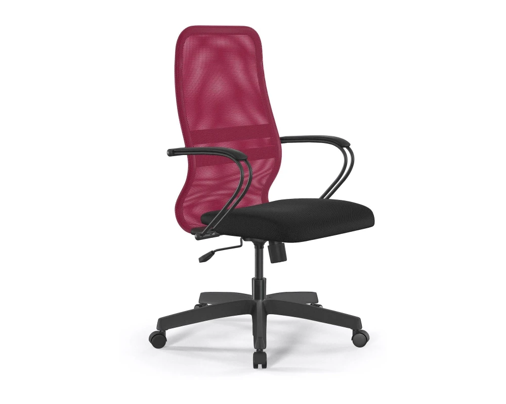 Кресло ErgoLife S 8 B2-8K M09.B02.G15.W01 Сетка/Ткань, Красный/Черный