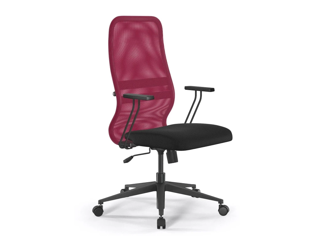 Кресло ErgoLife S 8 B2-8T M09.B11.G19.W01 Сетка/Ткань, Красный/Черный
