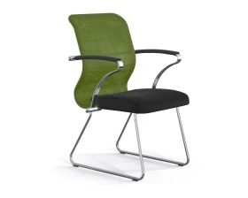 Кресло ErgoLife S 8 M4-8K F54 Сетка/Ткань, Зеленый/Черный images