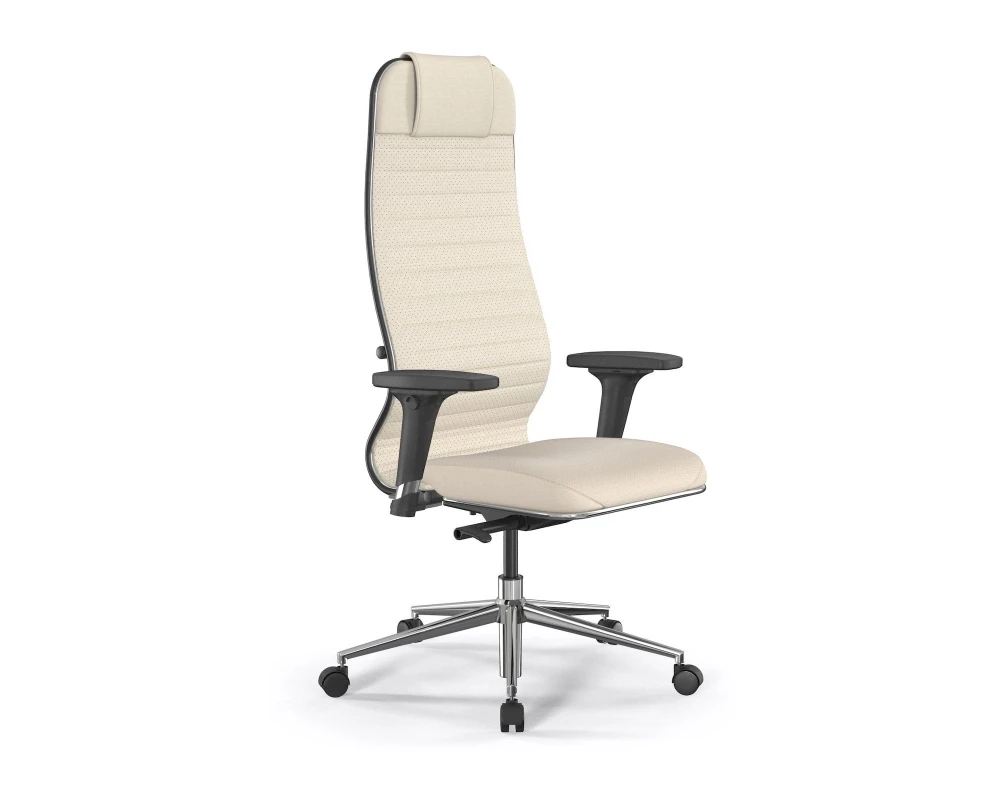 Кресло ErgoLife SynchroSit 10 B1-117D M23.B23.G18.W02 Экокожа, Молочный