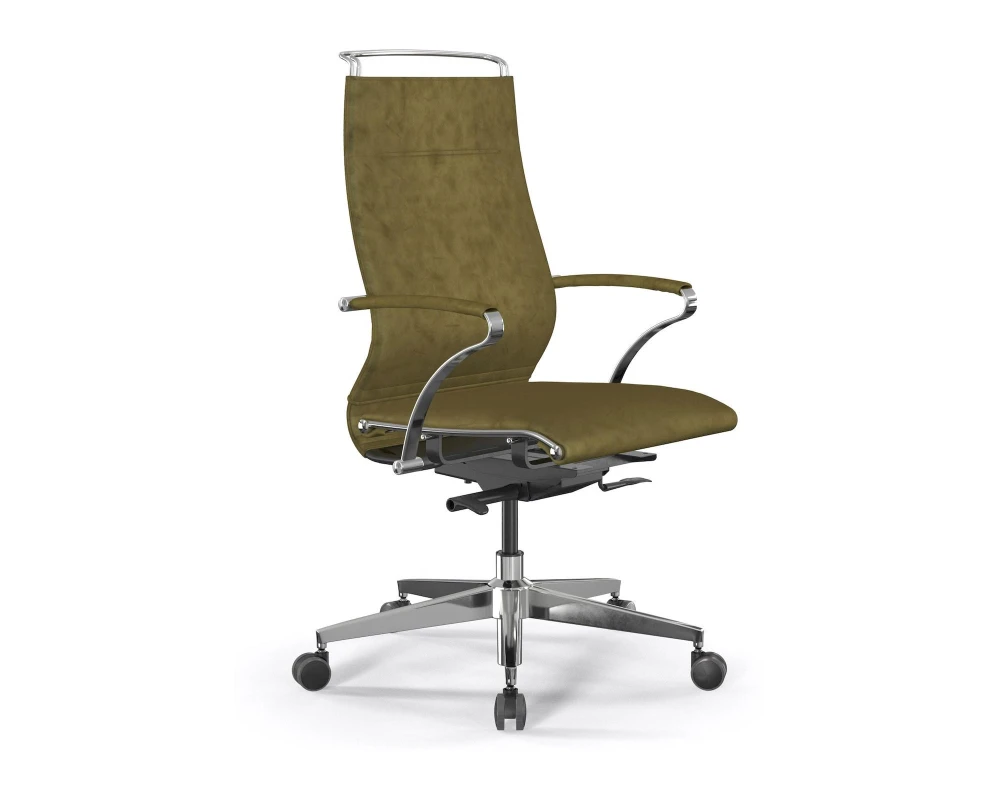 Кресло ErgoLife SynchroSit S W B2-195K M24.B22.G18.W03 Велюр, Оливковый