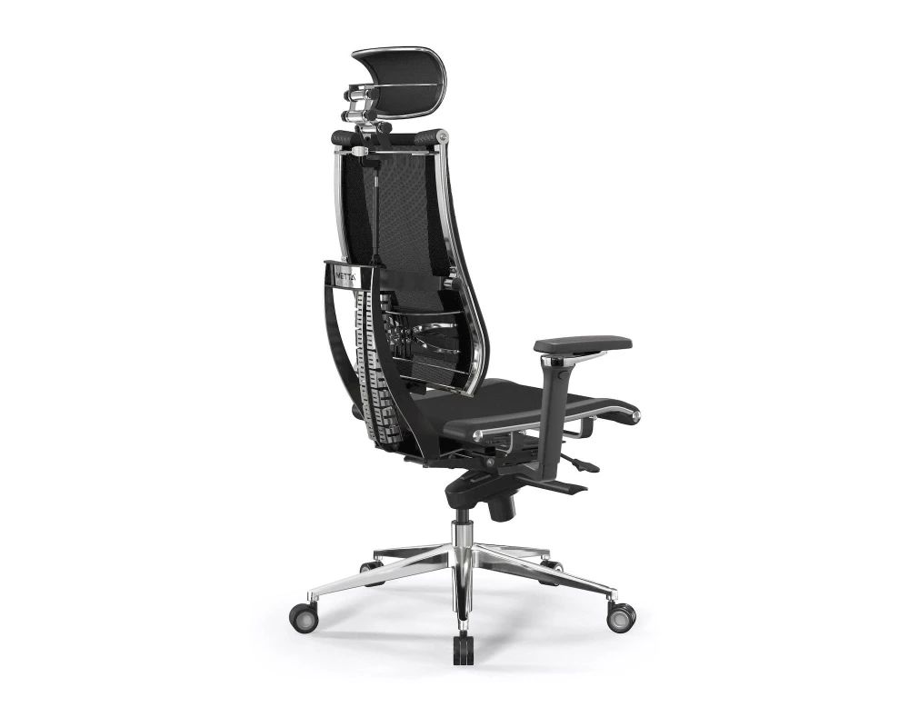 Кресло Y 4DF B2-15D M06.B35.G11.W04 Сетка/Экокожа, Черный