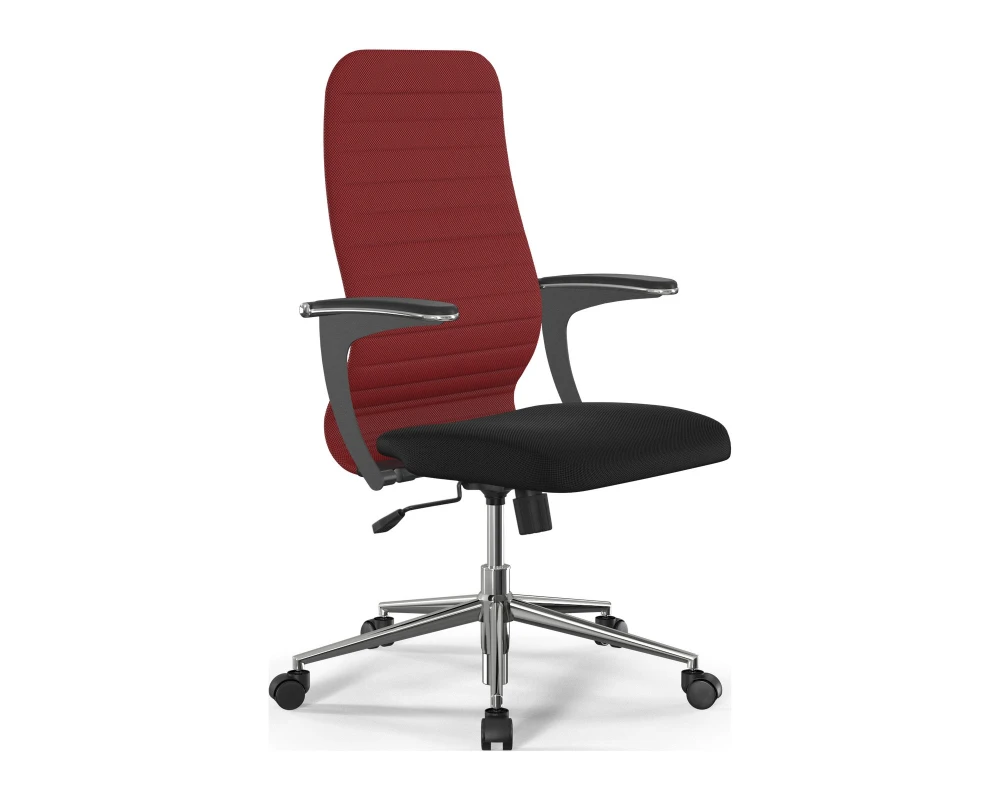Кресло ErgoLife S 8 B2-10U M09.B23.G18.W01 Сетка, Красный/Черный