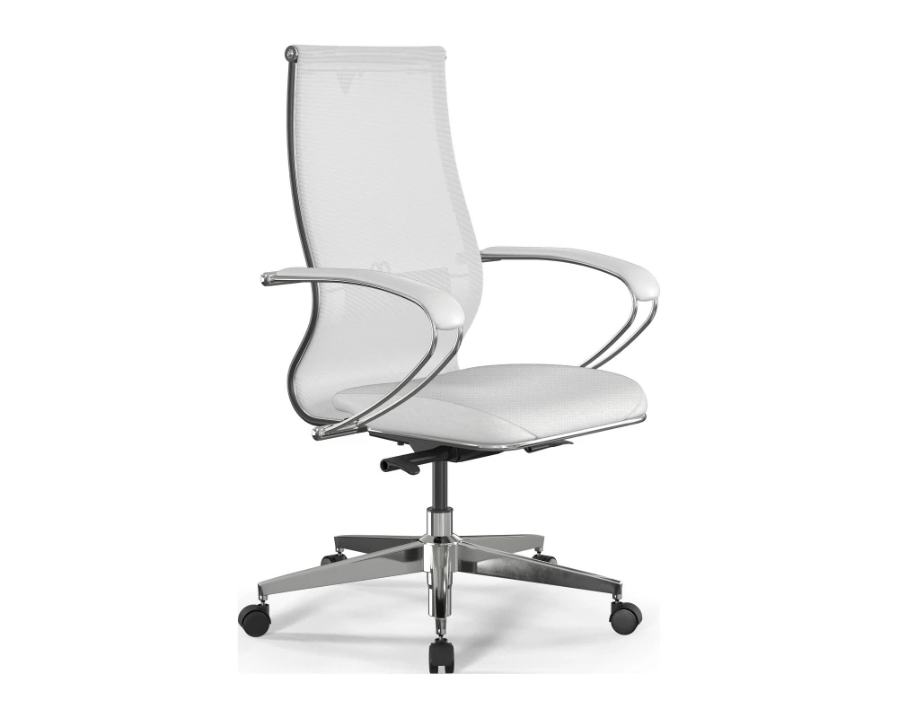 Кресло ErgoLife SynchroSit 10 B2-163K M24.B22.G18.W02 Сетка/Экокожа, Белый