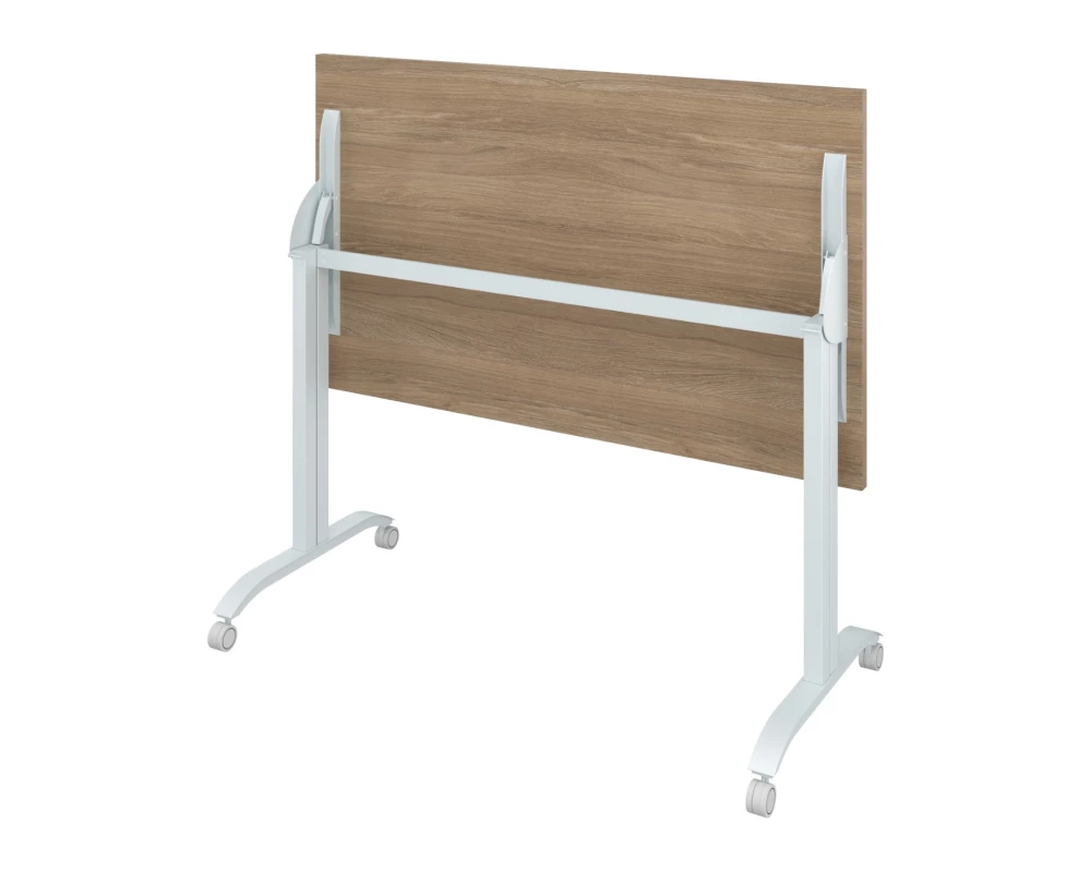 Стол на колёсах с откидной столешницей (1600х700х760) Дублин металл