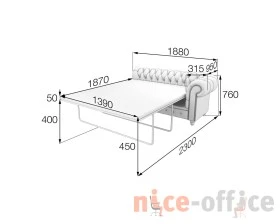 Модуль 3-местный раскладной левый ChL3L-r Честер-Люкс MVK images